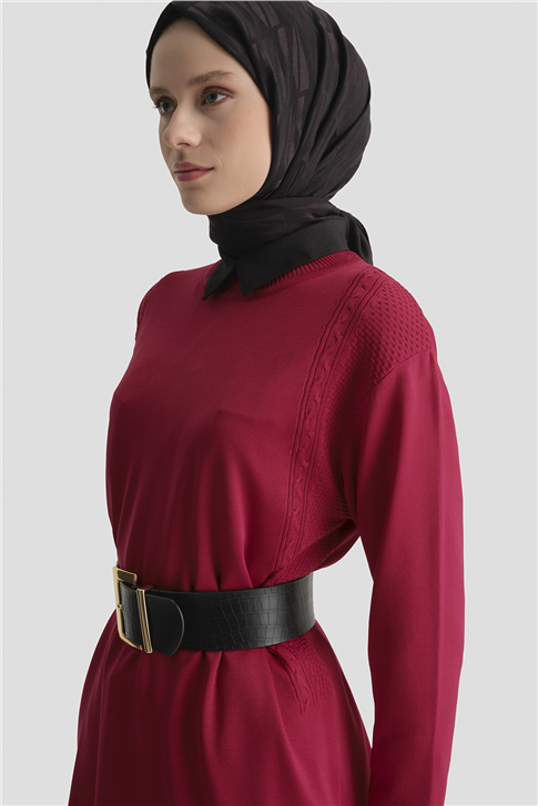 Armine Triko Tunik 25KD5005 Kırmızı