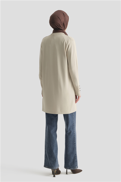 Armine Triko Tunik 25KD5005 Taş