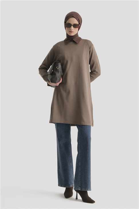 Armine Triko Tunik 25KD5005 Vizon