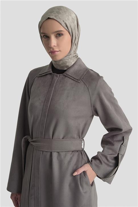 Armine Yapıştırma Detaylı Giy Çık 25K5015 Gri