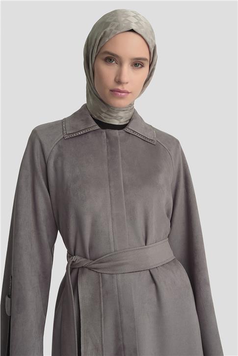 Armine Yapıştırma Detaylı Giy Çık 25K5015 Gri