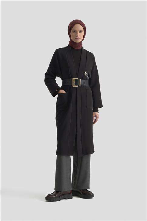 Armine Hırka 25KT509 Siyah