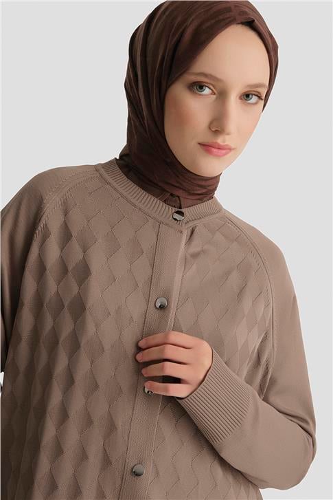 Armine Triko Hırka 25KD5093 Vizon