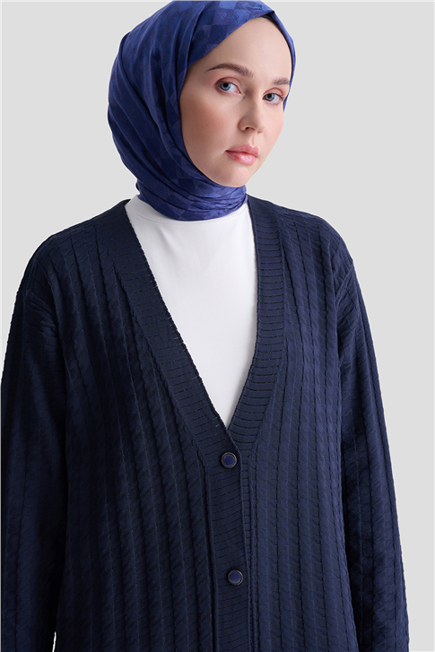 Triko Hırka 25KD5094 Lacivert