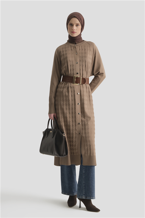 Triko Ceket 25KD5096 Vizon