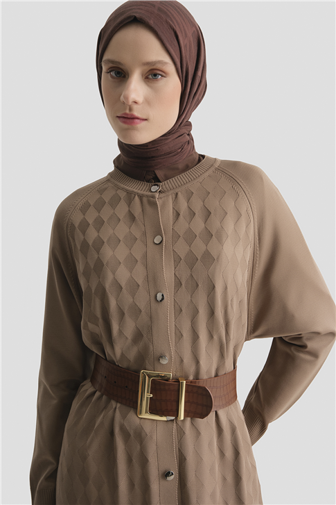 Triko Ceket 25KD5096 Vizon