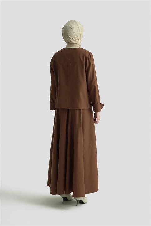 Armine Ceket 25K5124 Kahverengi