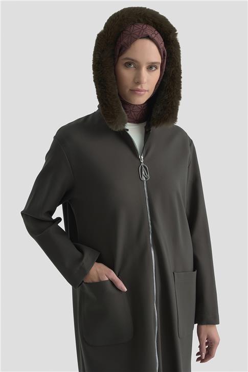 Armine Trend Hırka 25KT528 Kahverengi