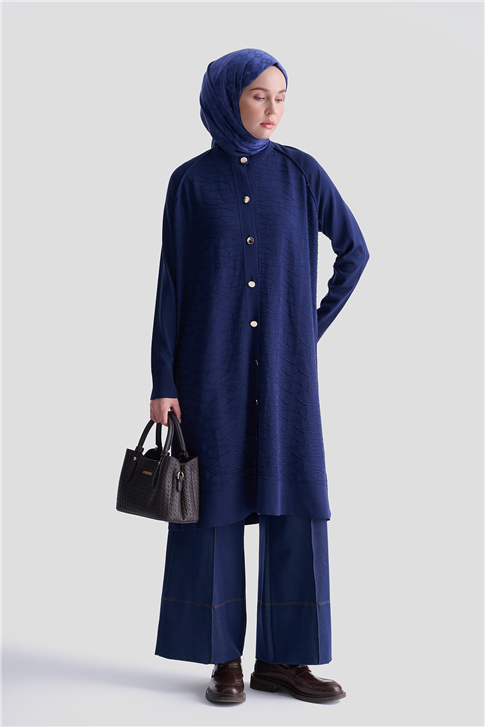 Armine Triko Hırka 25KD5306 Lacivert