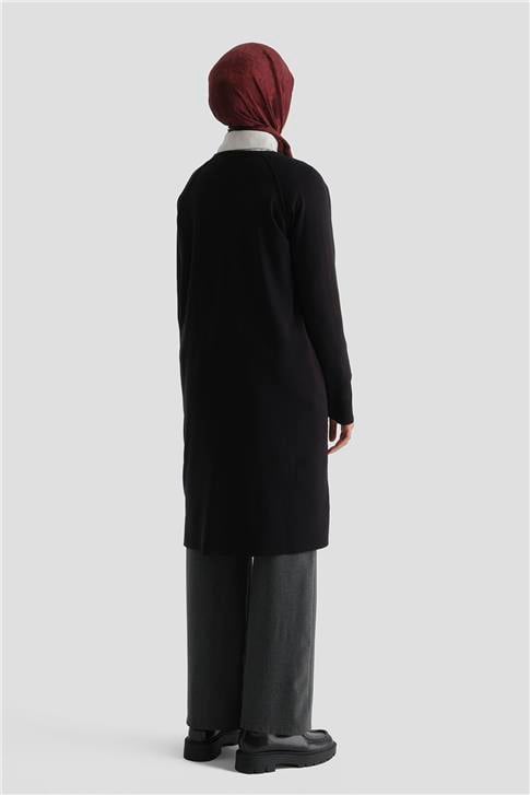 Armine Triko Ceket 25KD5306 Siyah