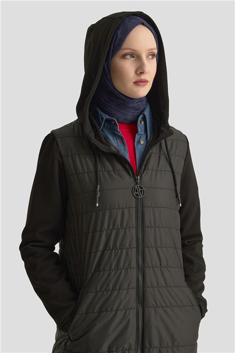 Armine Kapitone Giyçık 25KT543 Siyah