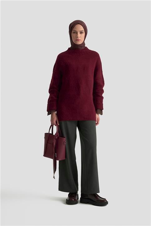 Armine Düz Triko 25KD6001 Bordo