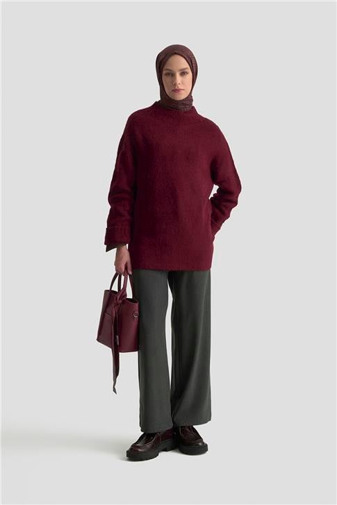 Armine Düz Triko 25KD6001 Bordo