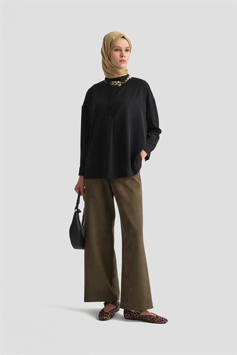 Armine Gömlek 25KD7001 Siyah
