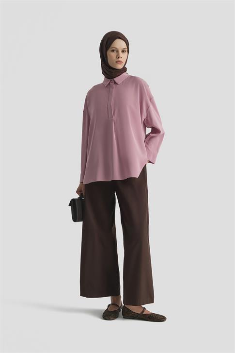 Armine Gömlek 25KD7001 Gül kurusu