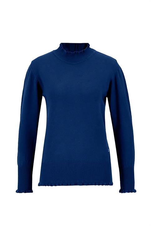 Armine Fırfır Detaylı Kazak 25KD7007 Lacivert