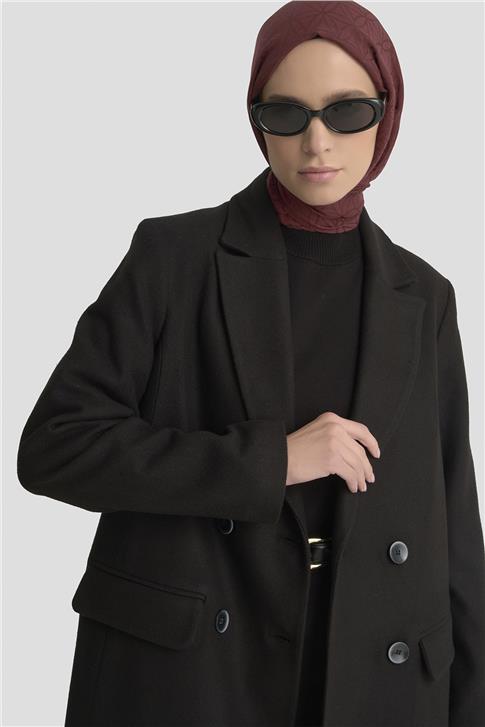 Armine Kaşe Kaban 25K7026 Siyah