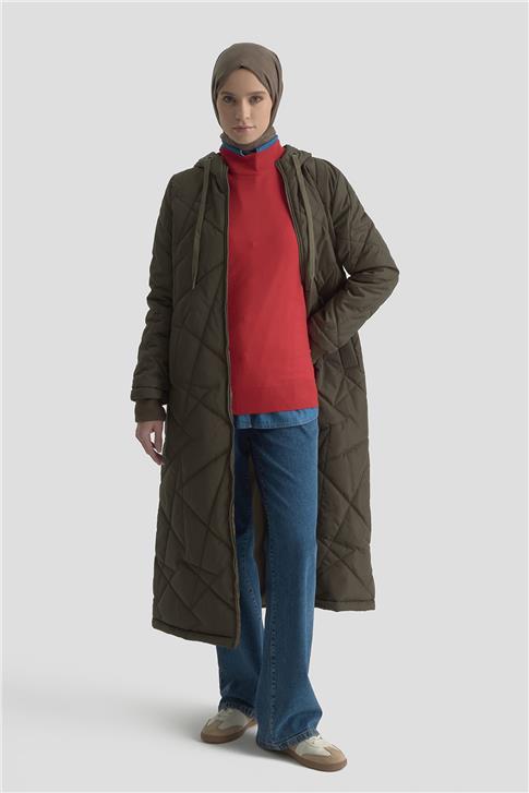 Armine Kapitone Kaban 25KT703 Haki