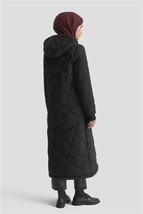 Armine Kapitone Kaban 25KT703 Siyah