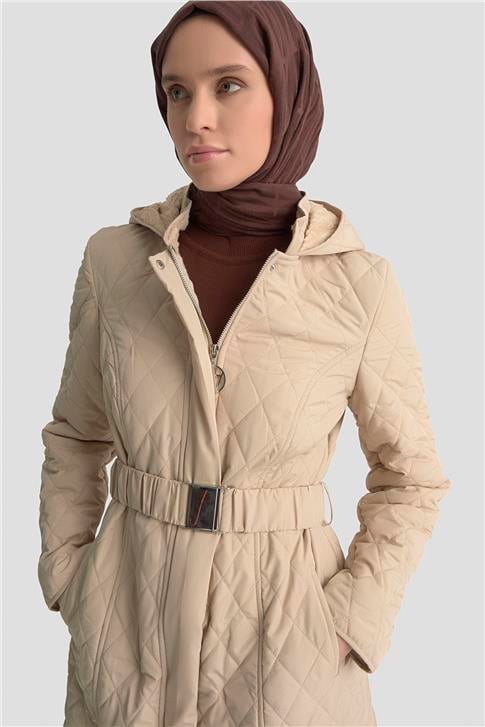 Armine Kemerli Kapitone Kaban 25KT706 Bej