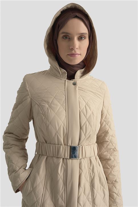 Armine Kemerli Kapitone Kaban 25KT706 Bej