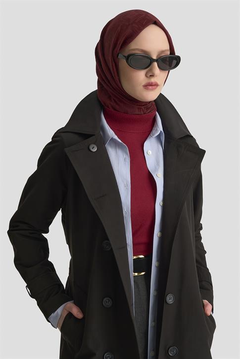 Armine Trençkot 25KT715 Siyah