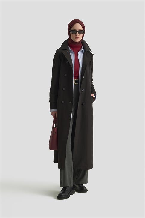 Armine Trençkot 25KT715 Siyah