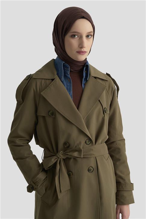 Armine Trençkot 25KT720 Haki