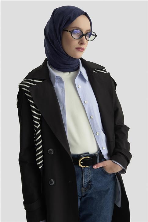 Armine Trençkot 25KT720 Siyah