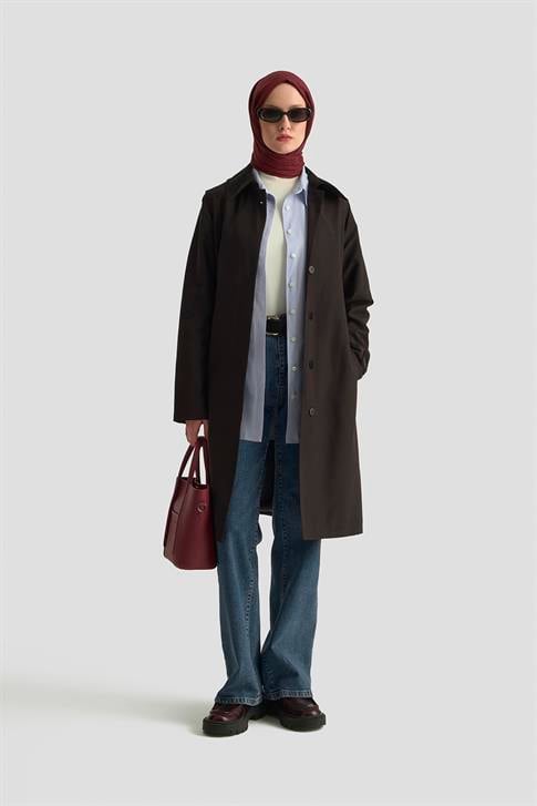 Armine Trençkot 25K7910 Siyah