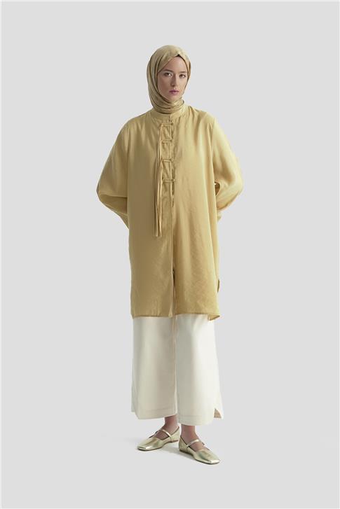 Armine Hakim Yaka Tunik 25KD9010 Camel