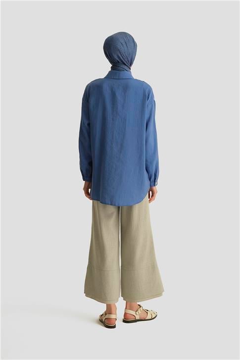 Armine Viskon Tunik 25YT486 Saks