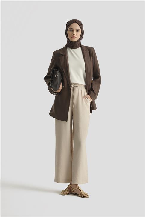 Armine Palazzo Pantolon 25YT209 Bej
