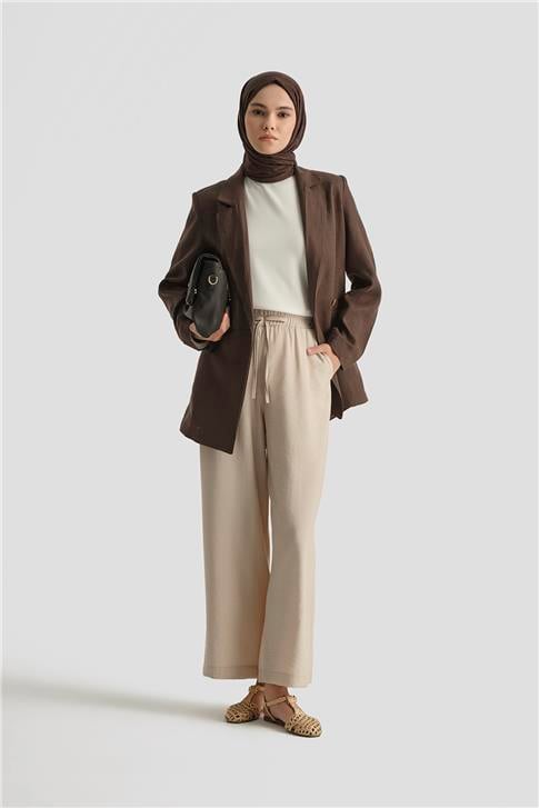 Armine Palazzo Pantolon 25YT209 Bej