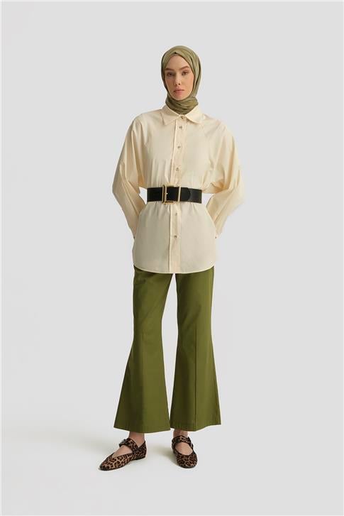 Armine Flare Pantolon 25Y2800 Yeşil