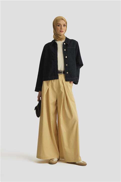 Armine Pileli Tencel Pantolon Etek 25Y2801 Aytaşı