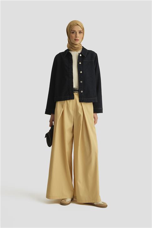 Armine Pileli Tencel Pantolon Etek 25Y2801 Aytaşı