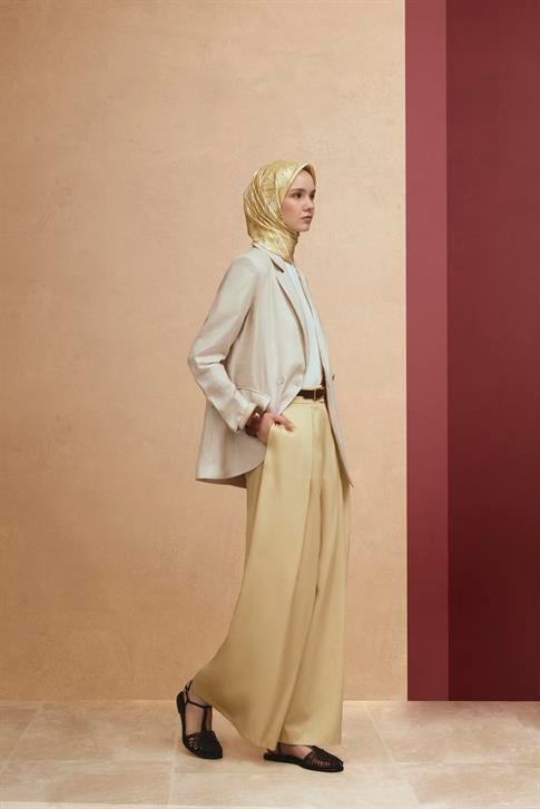 Armine Pileli Tencel Pantolon Etek 25Y2801 Aytaşı