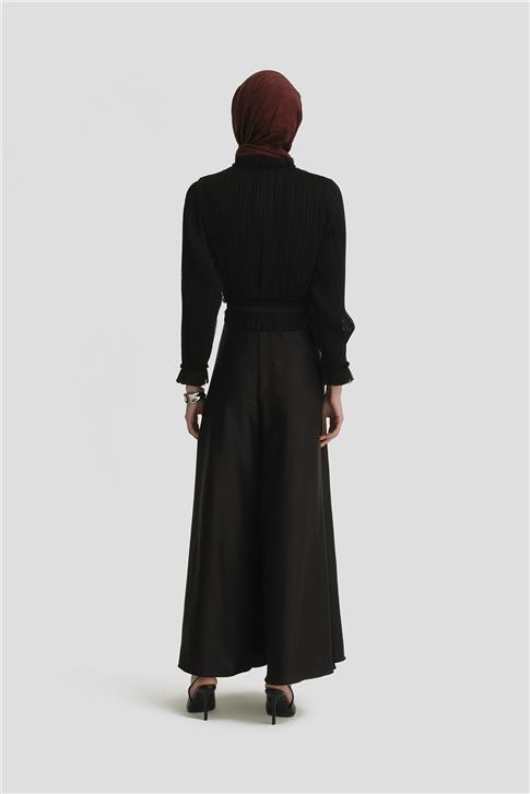 Armine Kloş Pantolon Etek 25Y2811 Siyah