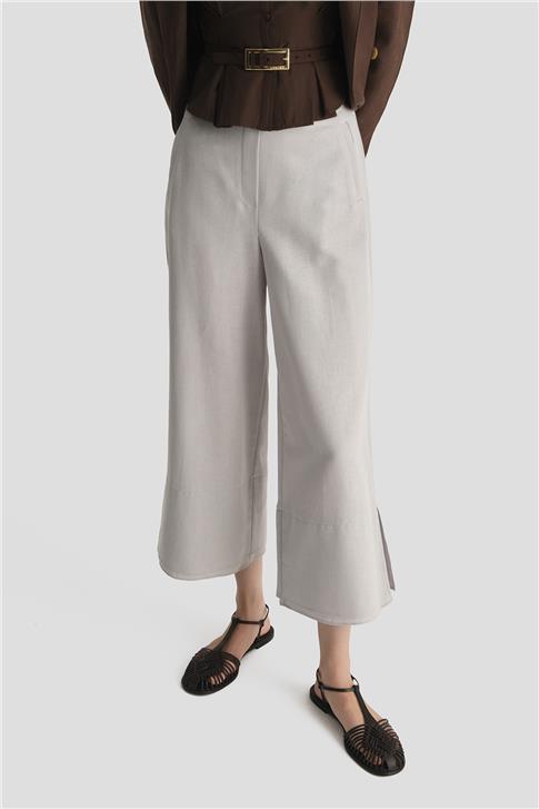 Armine Çift Paçalı Pantolon 25Y2821 Gri