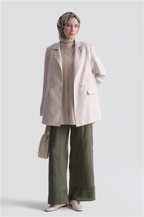 Armine Lyocell Pantolon 26Y2824 Haki