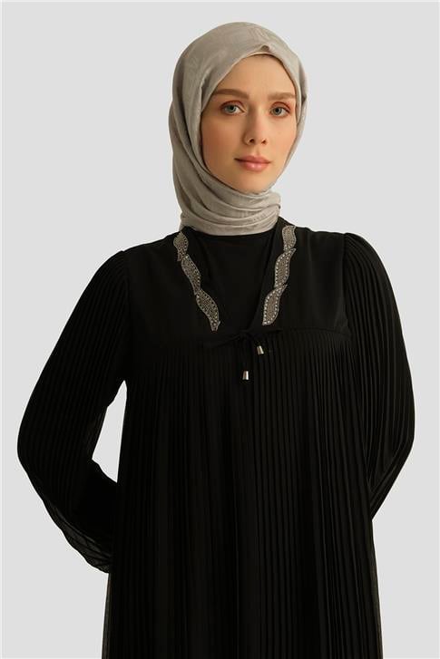 Armine İkili Ferace 25YD3005 Siyah