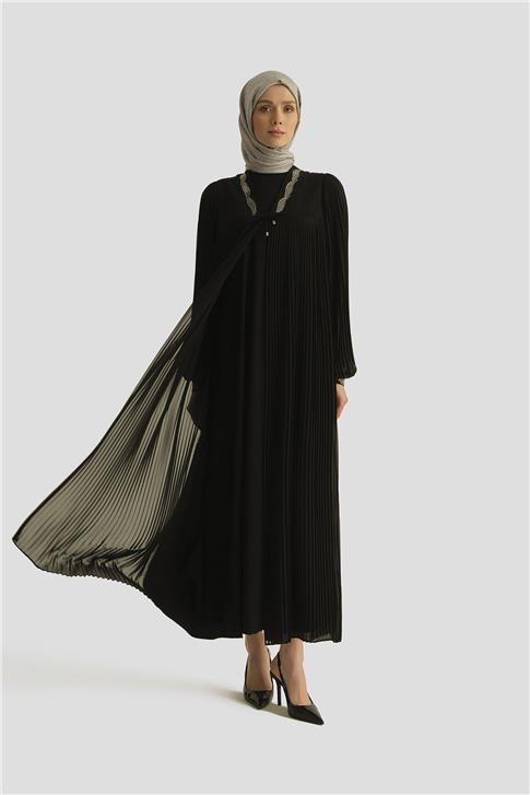 Armine İkili Ferace 25YD3005 Siyah