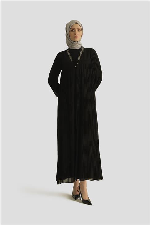 Armine İkili Ferace 25YD3005 Siyah