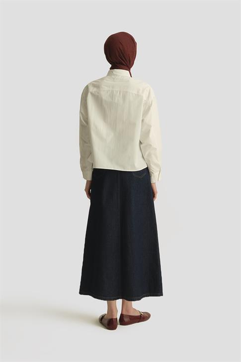 Armine Oversize Gömlek 25YH3667 Beyaz