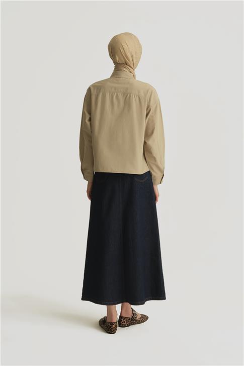 Armine Oversize Gömlek 25YH3667 Taş