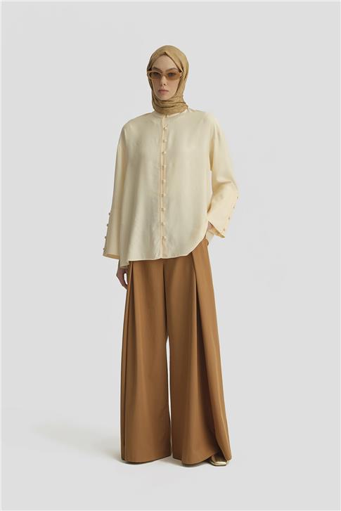 Armine Büyük Manşetli Gömlek 25Y3702 Aytaşı