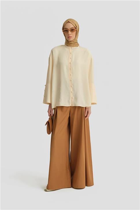 Armine Büyük Manşetli Gömlek 25Y3702 Aytaşı