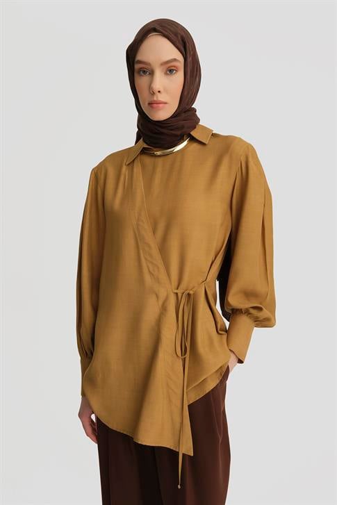 Armine Anvelop Gömlek 25Y3704 Sahra