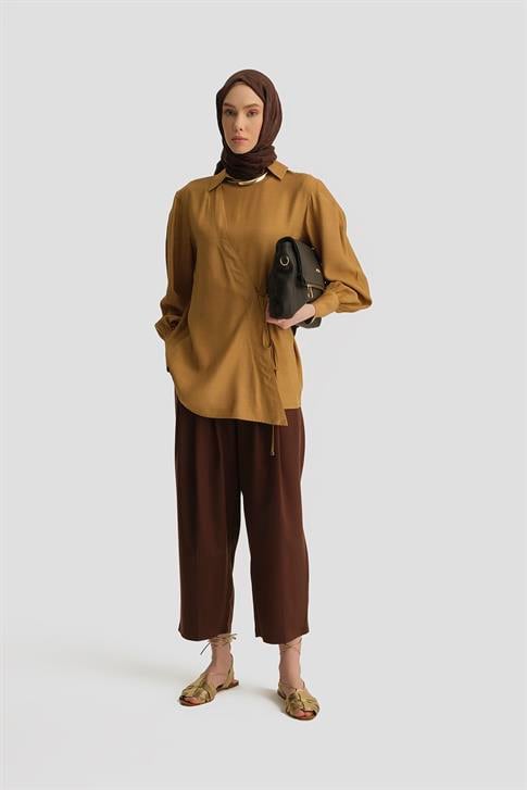 Armine Anvelop Gömlek 25Y3704 Sahra